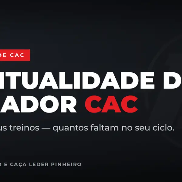 Habitualidade do atirador CAC: calcule os seus treinos por ciclo.