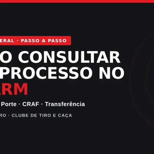 como consultar o andamento do processo de arma no SINARM da Polícia Federal