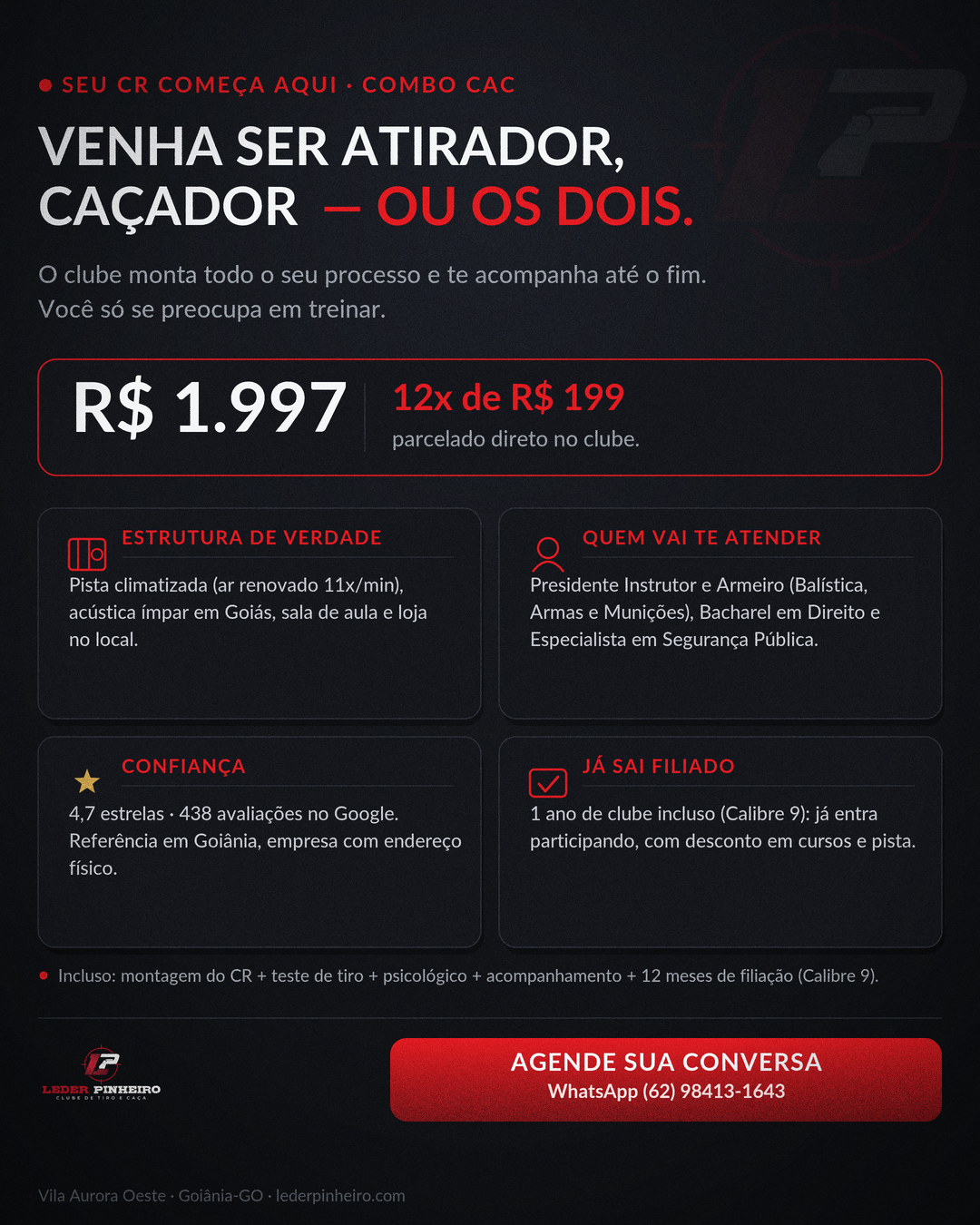 Combo CAC — o clube monta seu processo do CR do início ao fim
