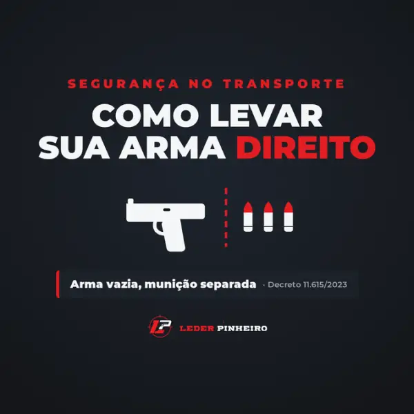 Como levar sua arma direito: arma vazia, munição separada - Clube Leder Pinheiro