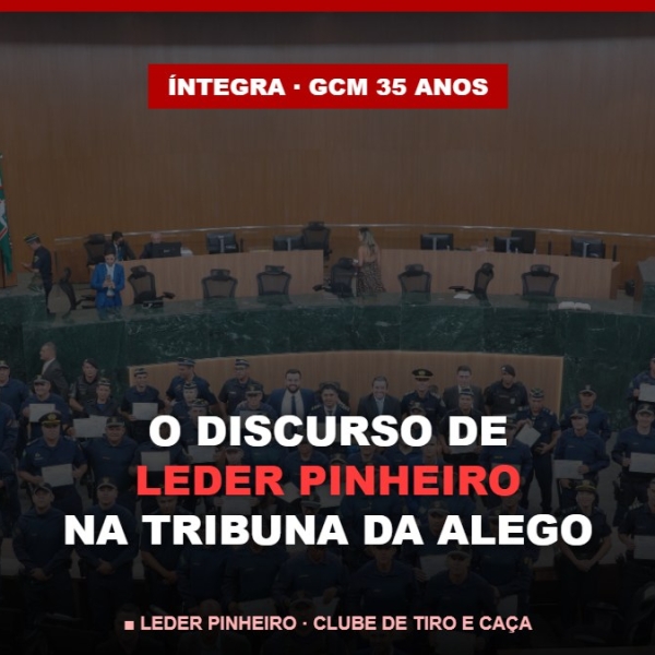 Discurso de Leder Pinheiro nos 35 anos da GCM